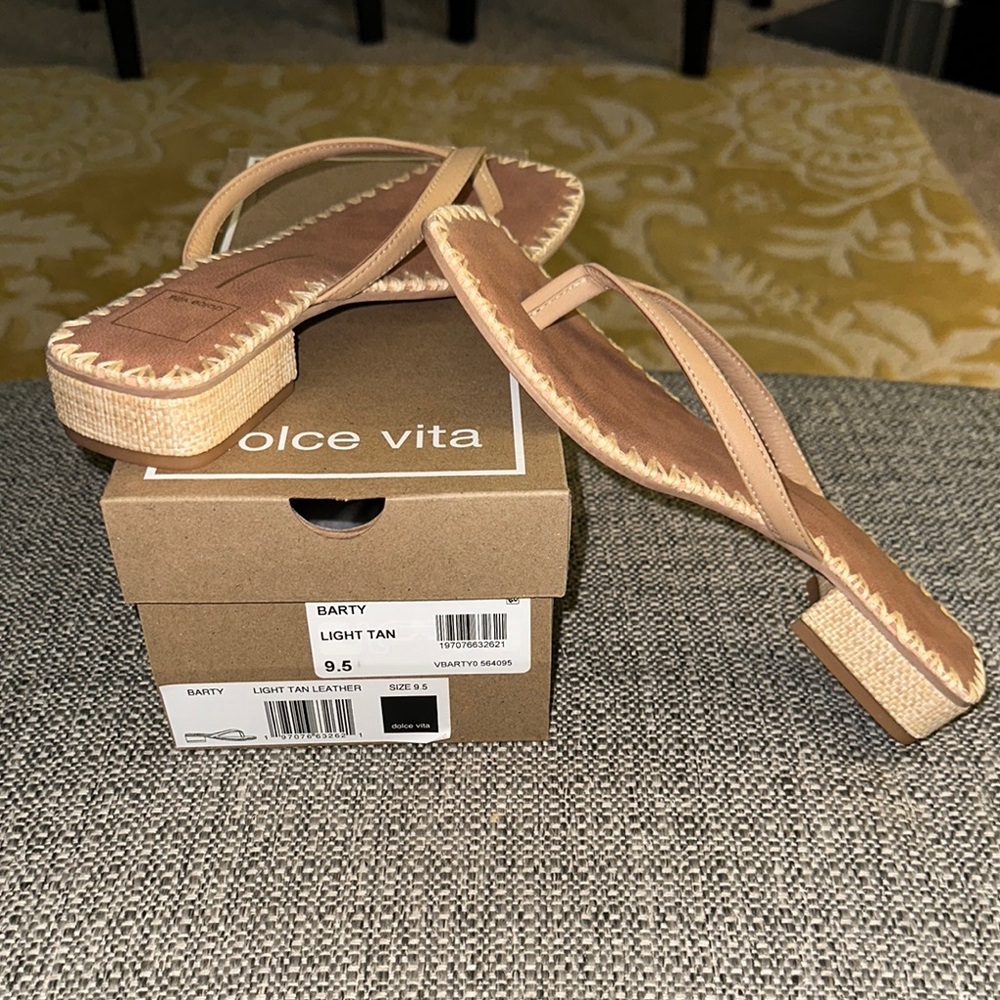 Dolce Vita Tan Leather Sandals